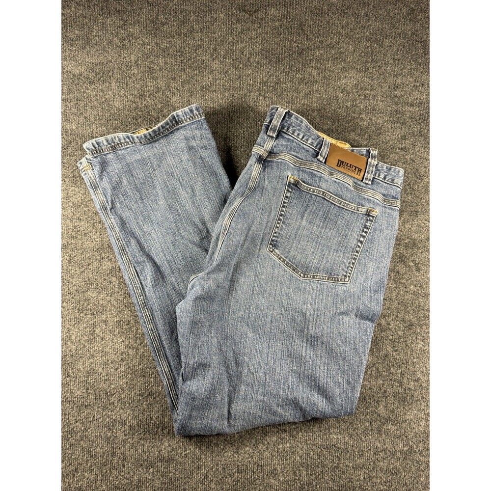 Duluth Trading CO Flex Ballroom Jeans Men's Size 44 x34 Flawed Read Description